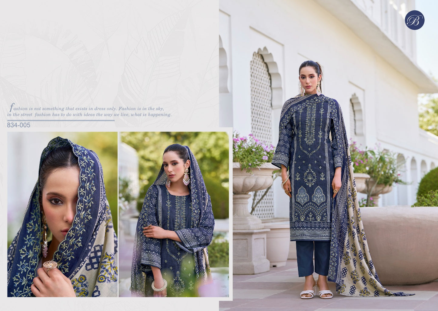 Zubiya Vol 3 Belliza Designer Studio Pure Cotton Karachi Salwar Suits Wholesaler Ahmedabad