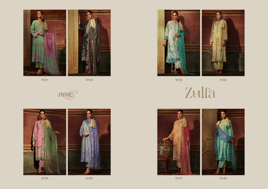 Zulfa Kimora Heer Muslin Pant Style Suits