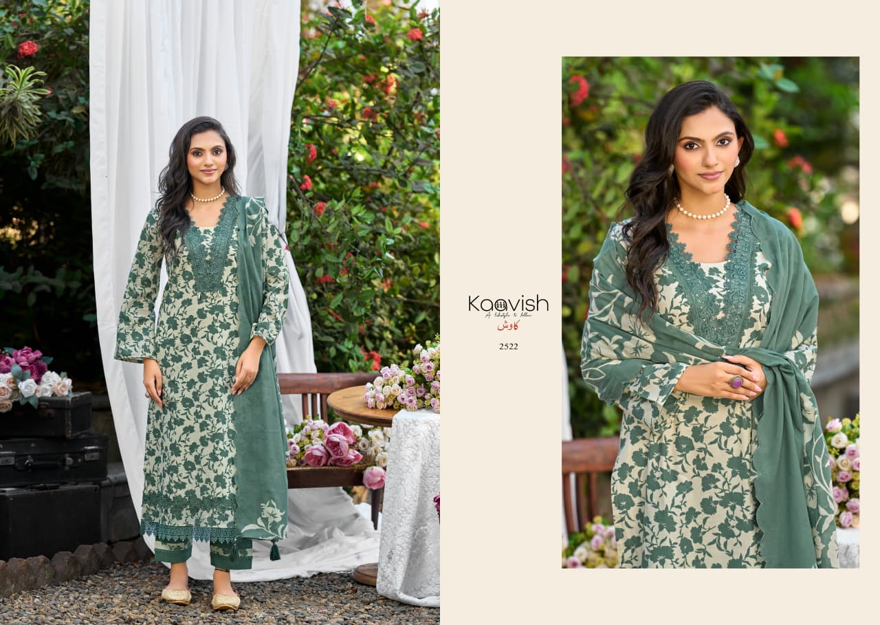 Zulfilen Kaavish Lawn Cotton Pakistani Salwar Suits Supplier India