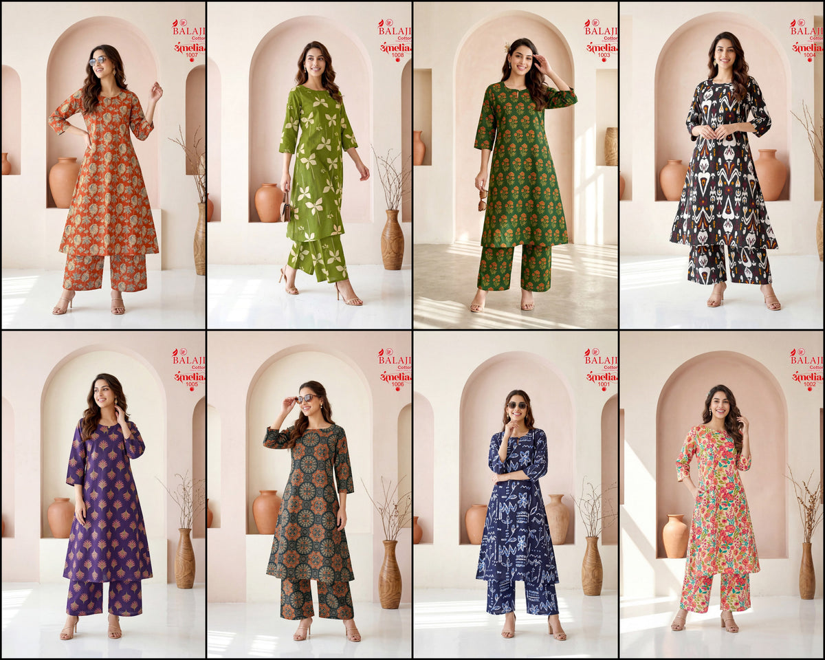 Amelia Balaji Cotton Co Ord Set Supplier India