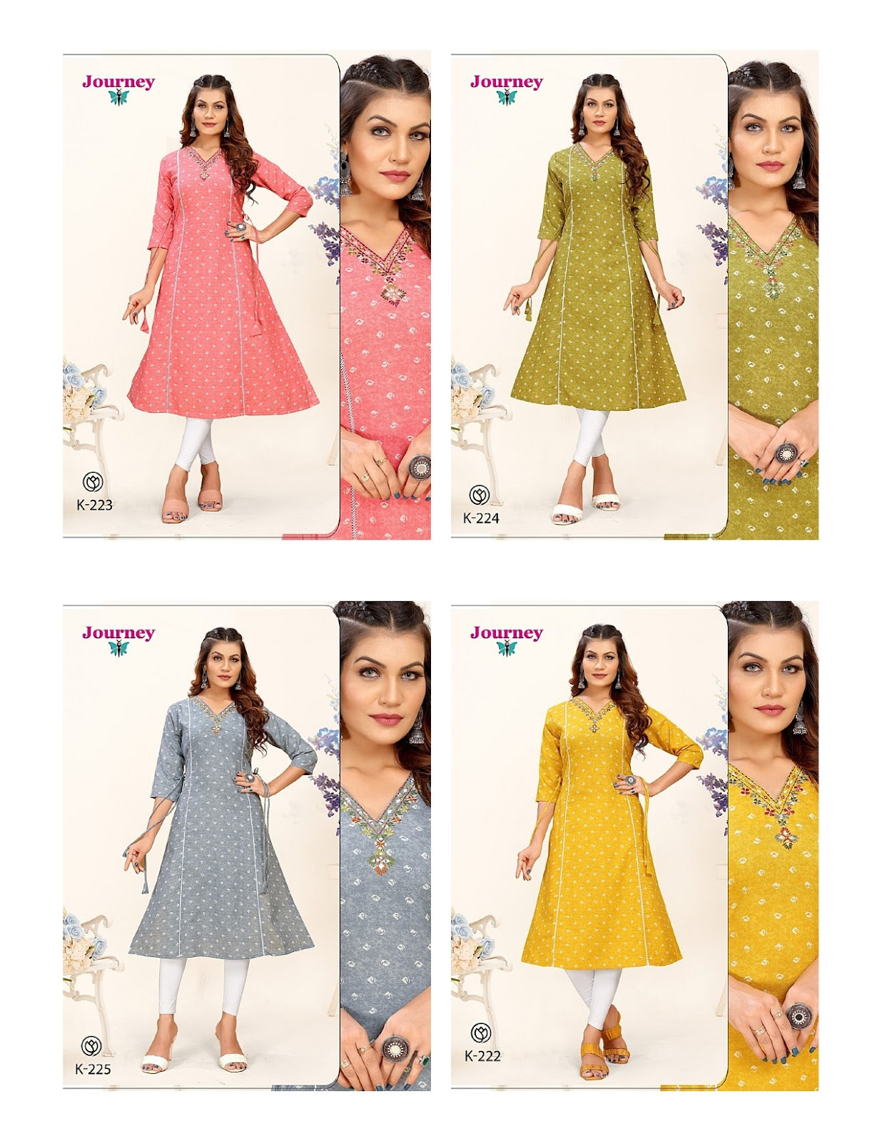 K 222-225 Journey Design Capsule Anarkali Kurtis