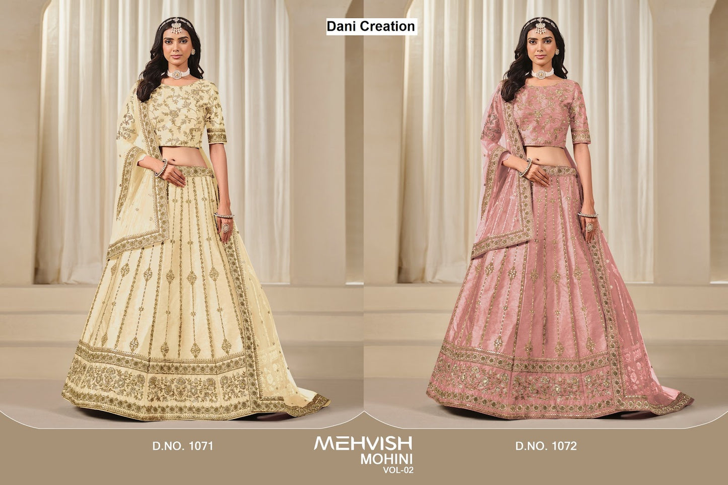Mehvish Mohini Vol 2 Dani Creation Art Silk Lehenga Choli Supplier Ahmedabad