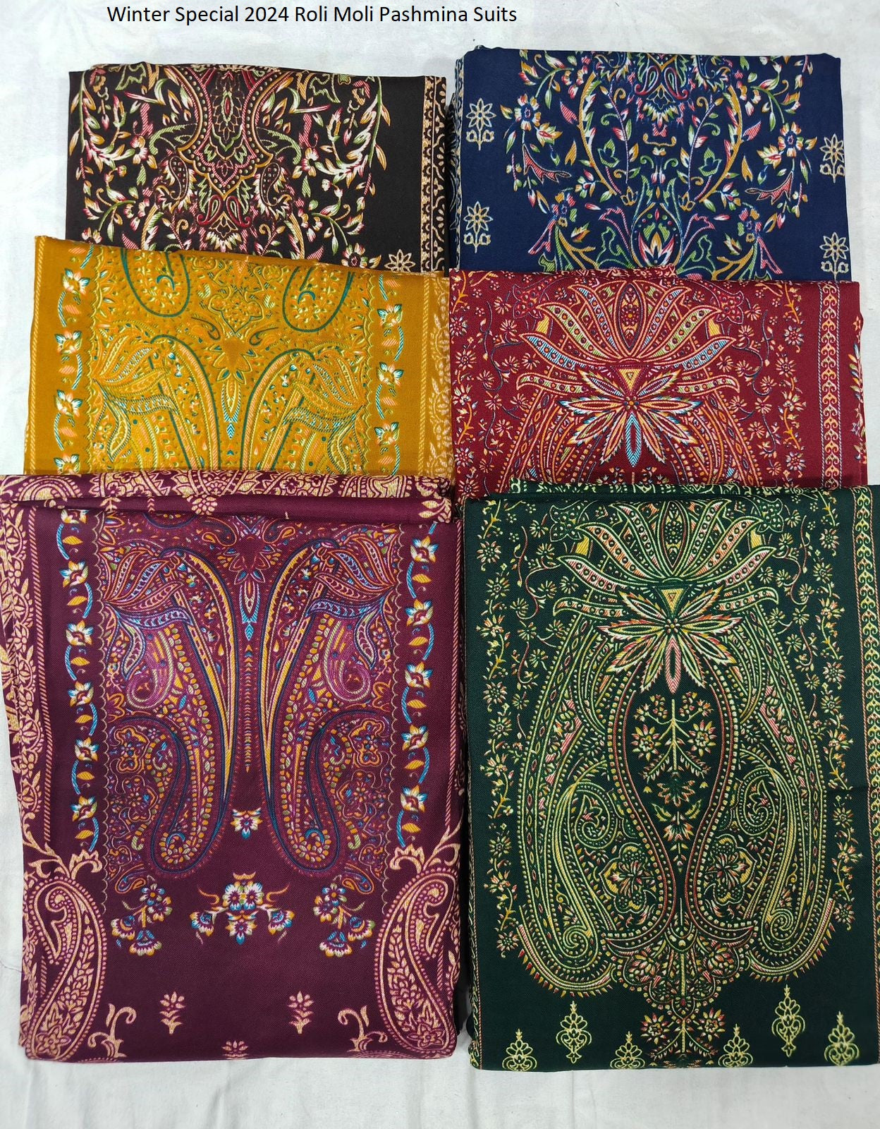 Winter Special 2024 Roli Moli Pashmina Suits Wholesale Rate