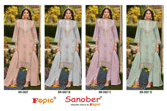 3027-Sanober Fepic Organza Pakistani Readymade Suits