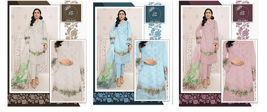 1163 Zoya Studio Fox Georgette Pakistani Readymade Suits