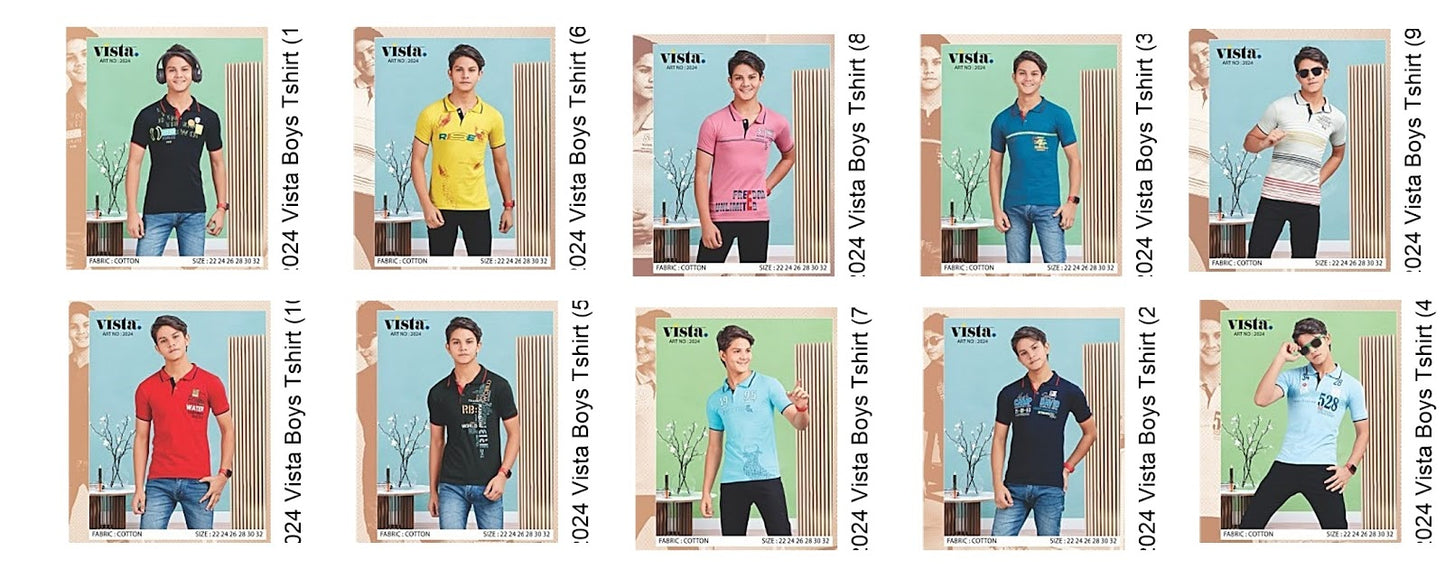 2024 Vista Cotton Boys Tshirt