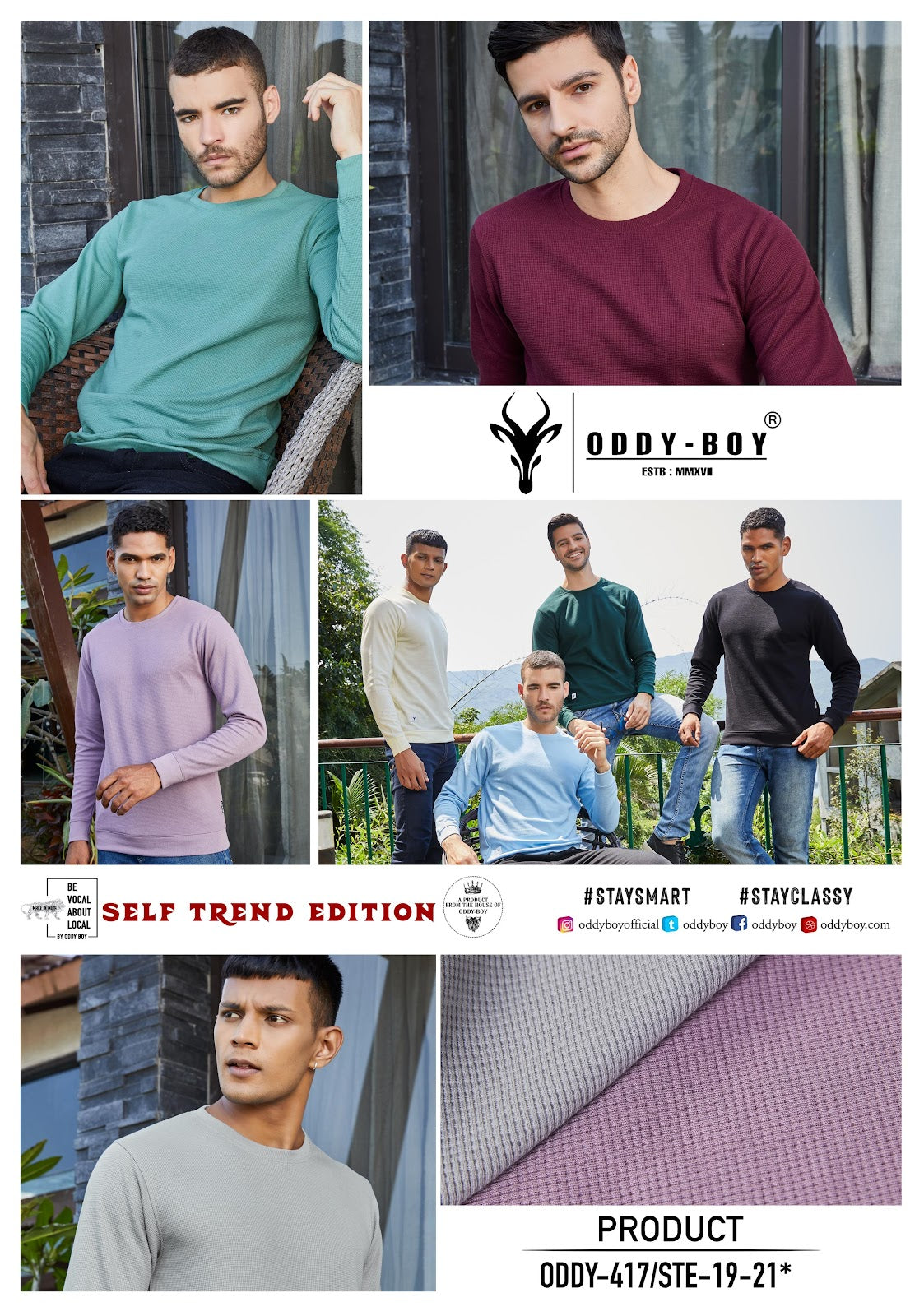 417 Oddy Boy Knit Mens Tshirts