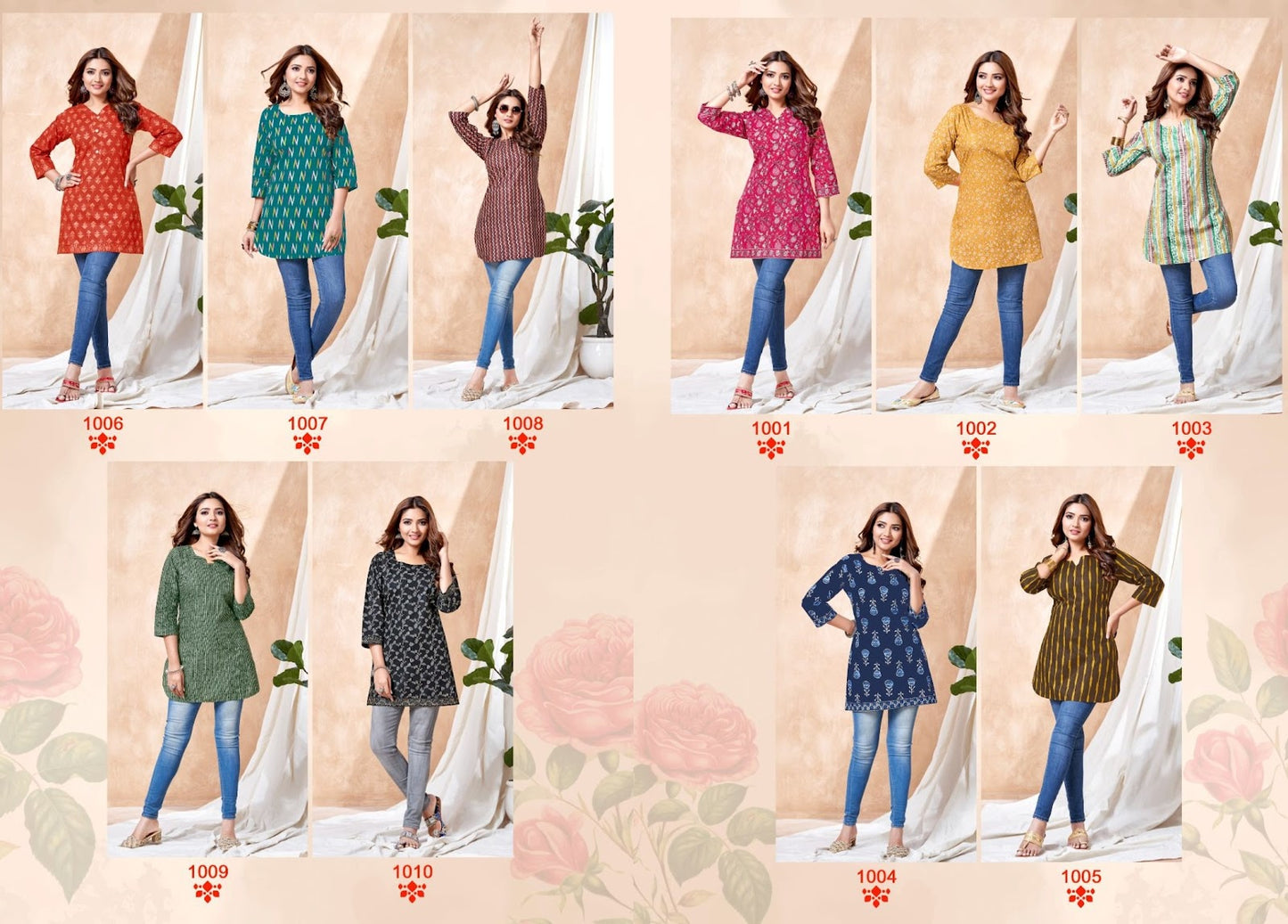 Omisha Vol 1 Balaji Cotton Short Kurtis