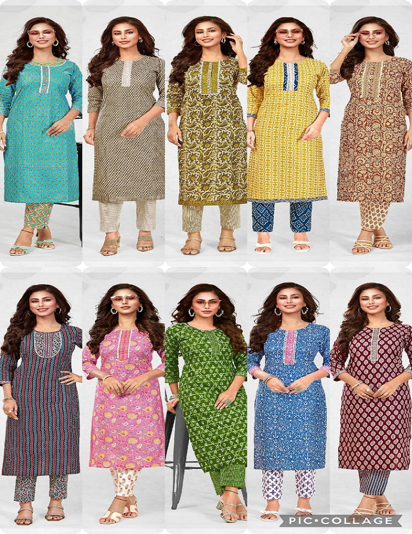 Queen India Vol 7 Deeptex Prints Cotton Co Ord Set