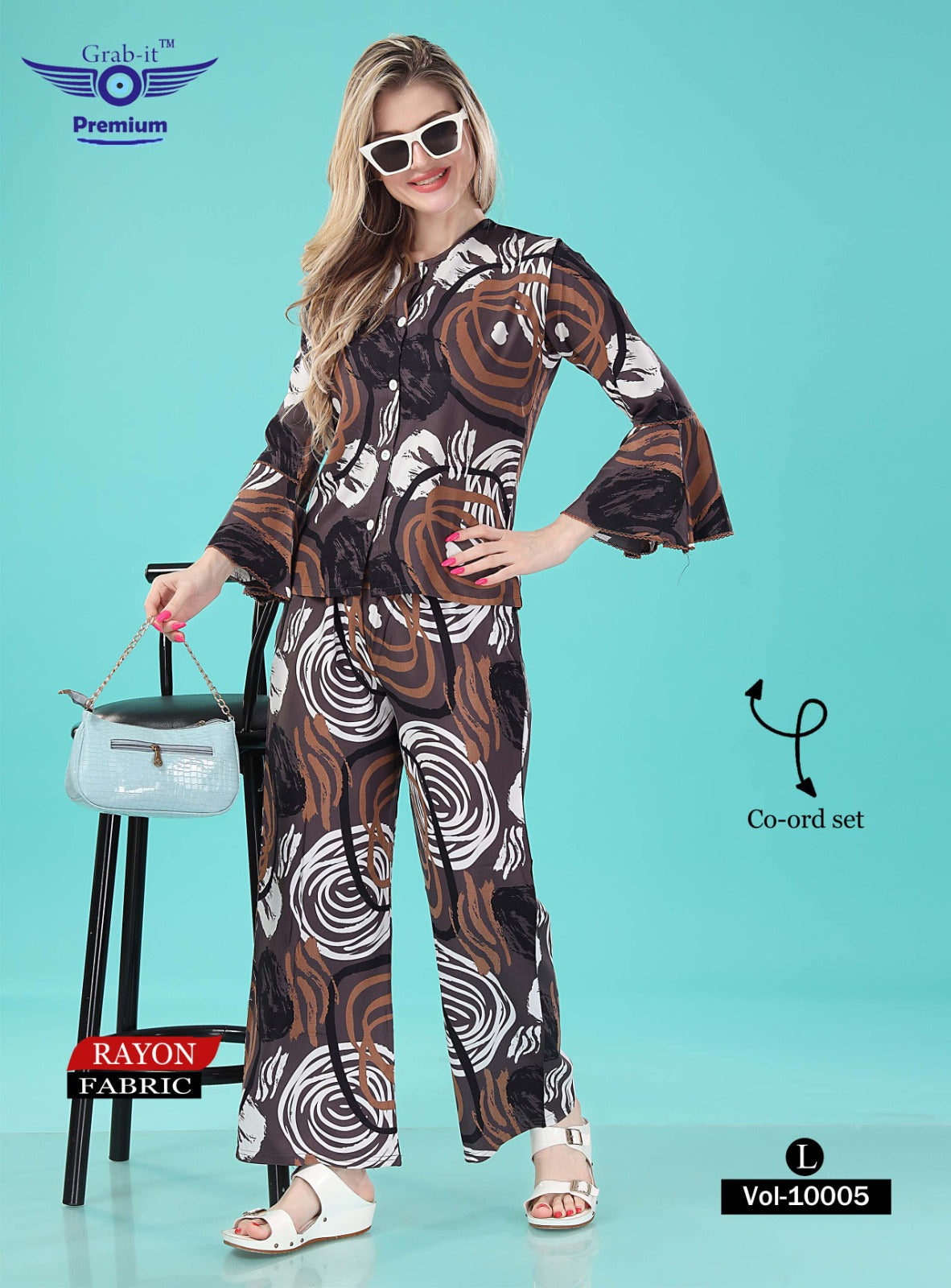10005 Grab It Rayon Co Ord Set