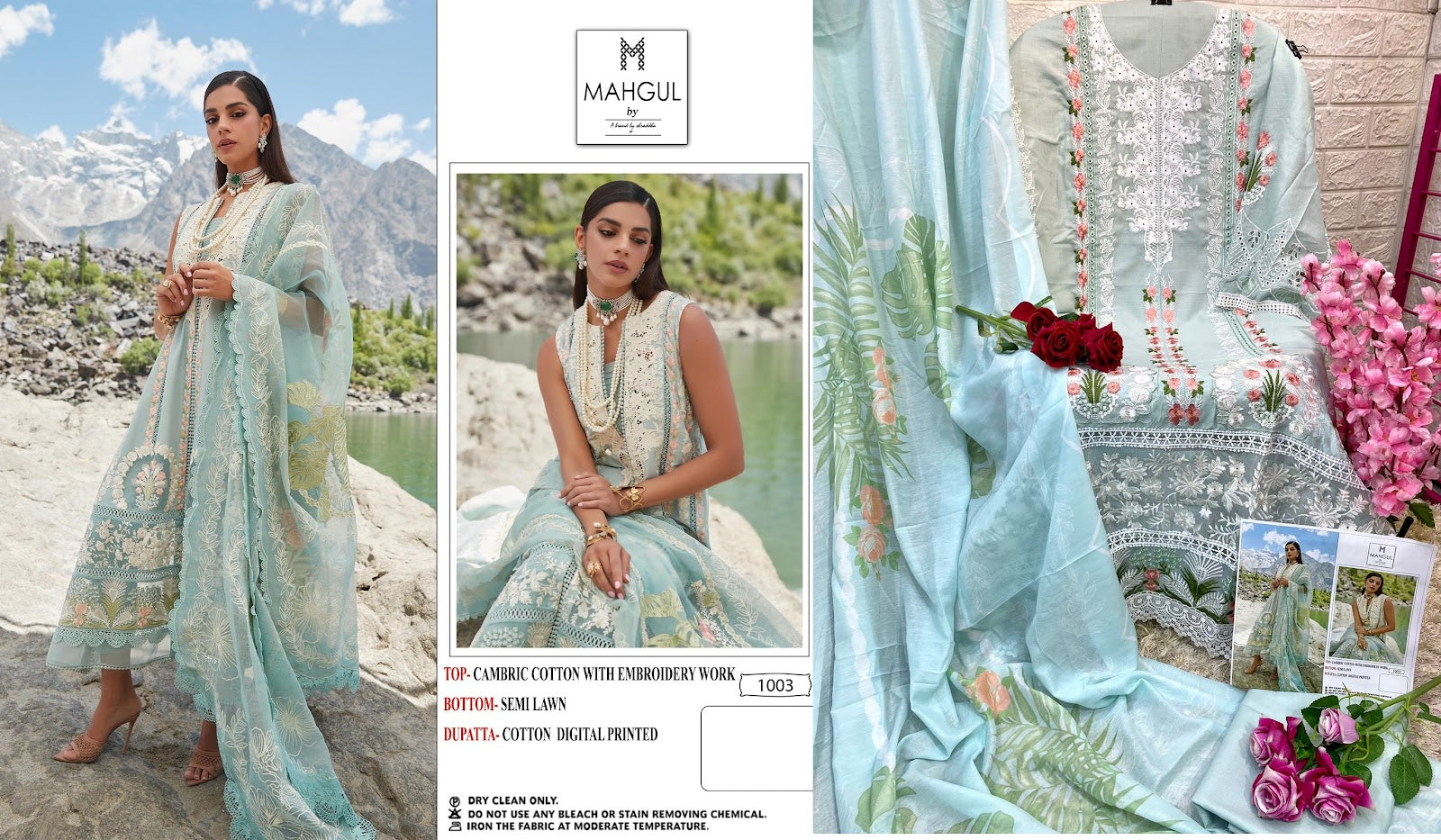 1001-1003 Mahgul Cotton Pakistani Salwar Suits