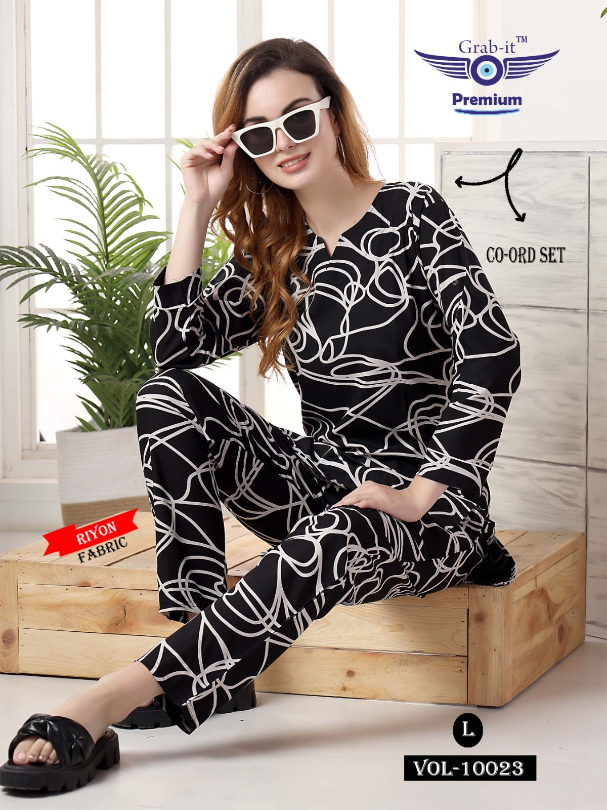 10023 Grab It Rayon Co Ord Set