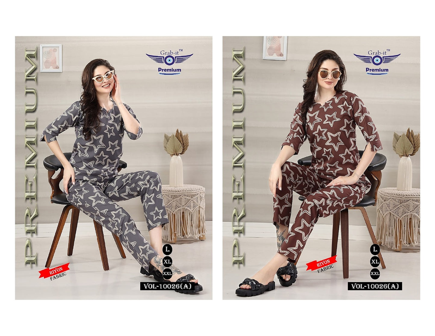 10026 Grab It Rayon Co Ord Set