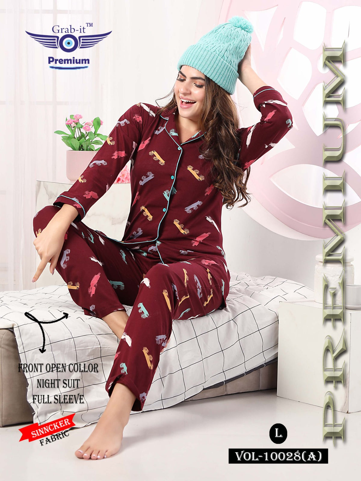 10028-A Grab It Sinker Collar Night Suits