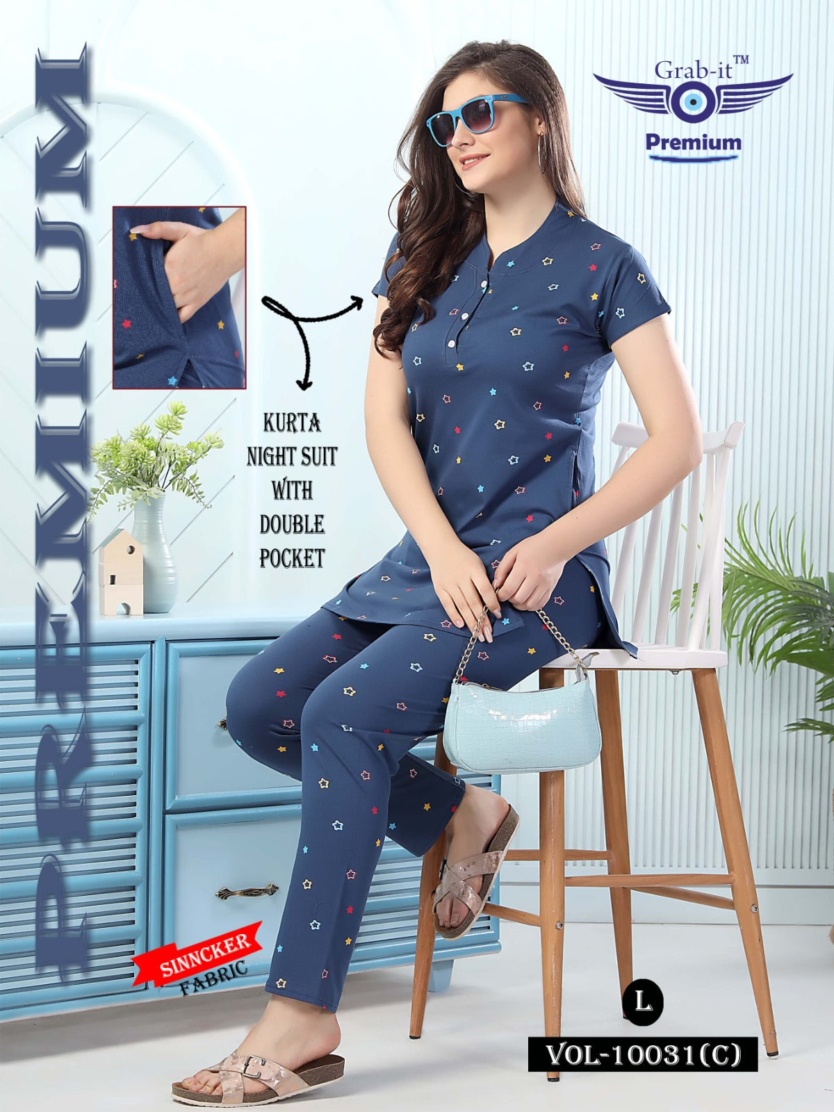 10031-C Grab It Sinker Kurta Night Suits