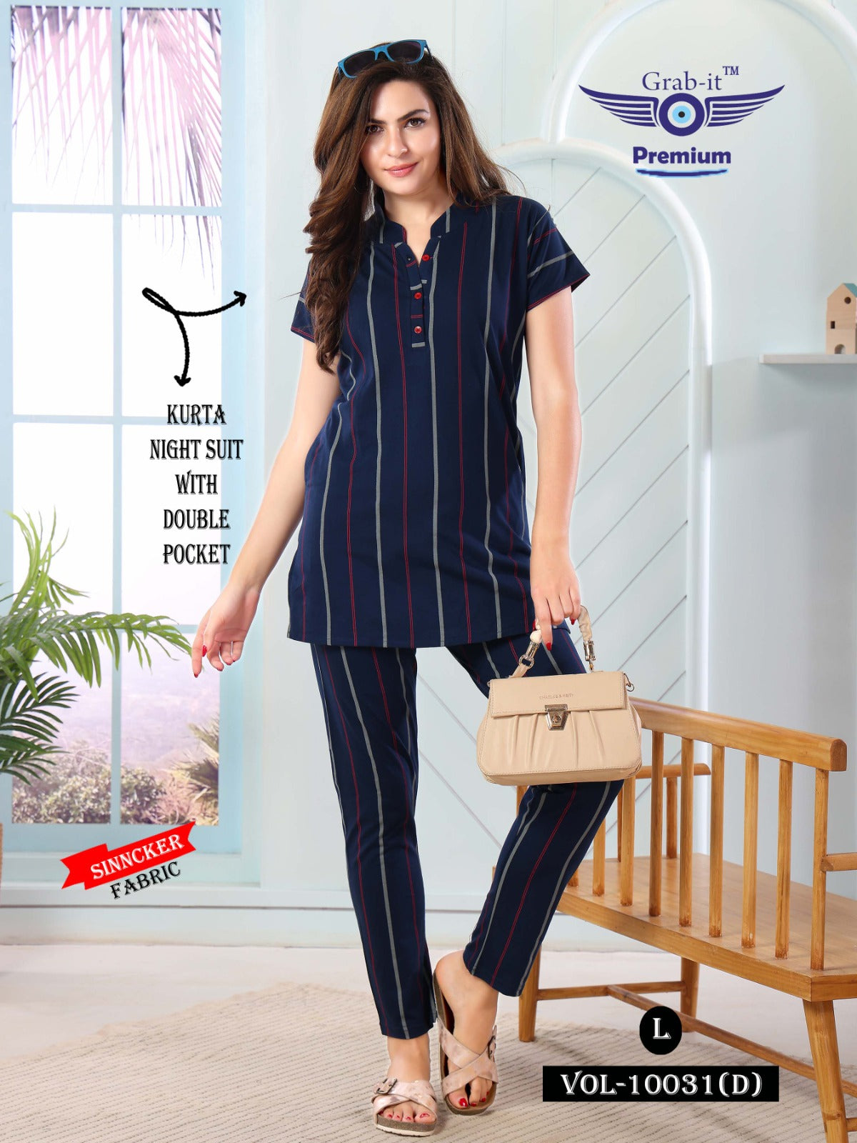 10031-D Grab It Sinker Kurta Night Suits