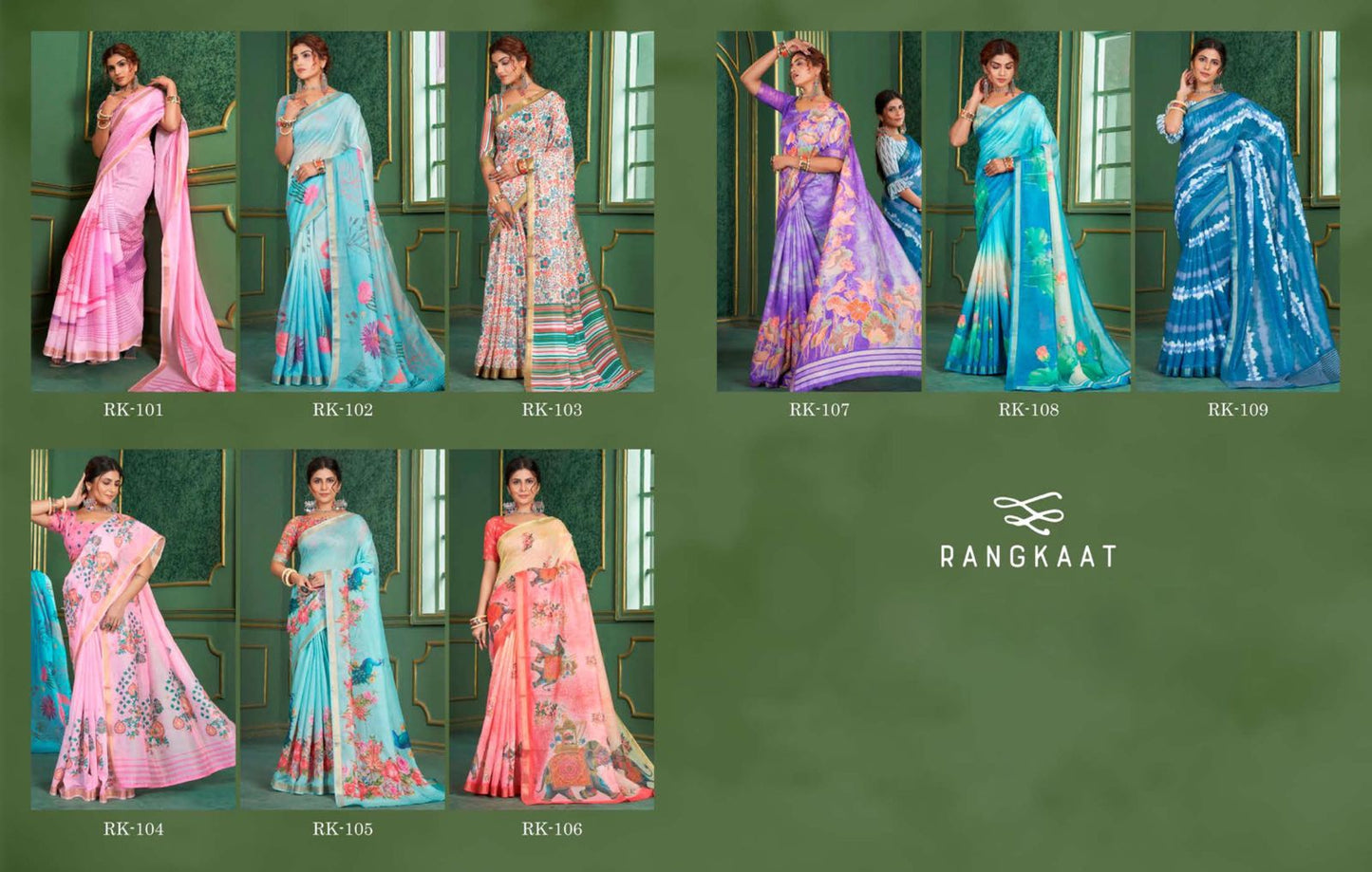 101-109 Rangkaat Chanderi Sarees