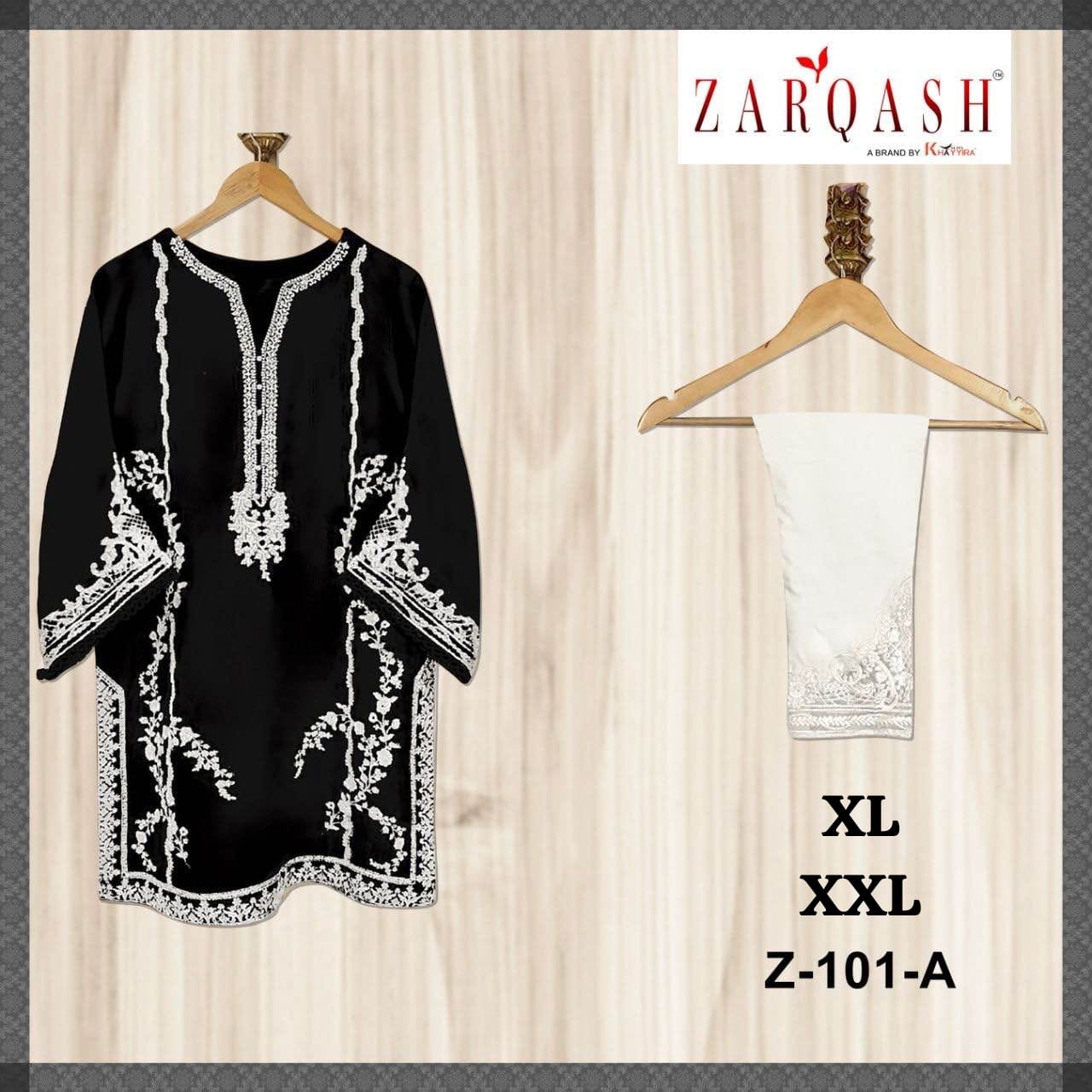101 Zarqash Fox Georgette Kurti Pant Set