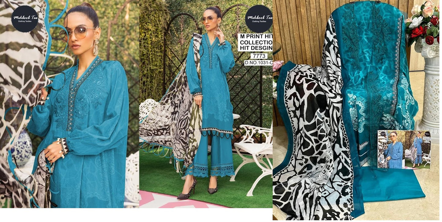 1031 Mehboob Tex Cotton Pakistani Patch Work Suits