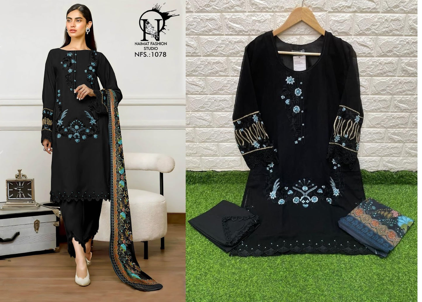 1078 Naimat Fashion Studio Pure Fox Pakistani Readymade Suits