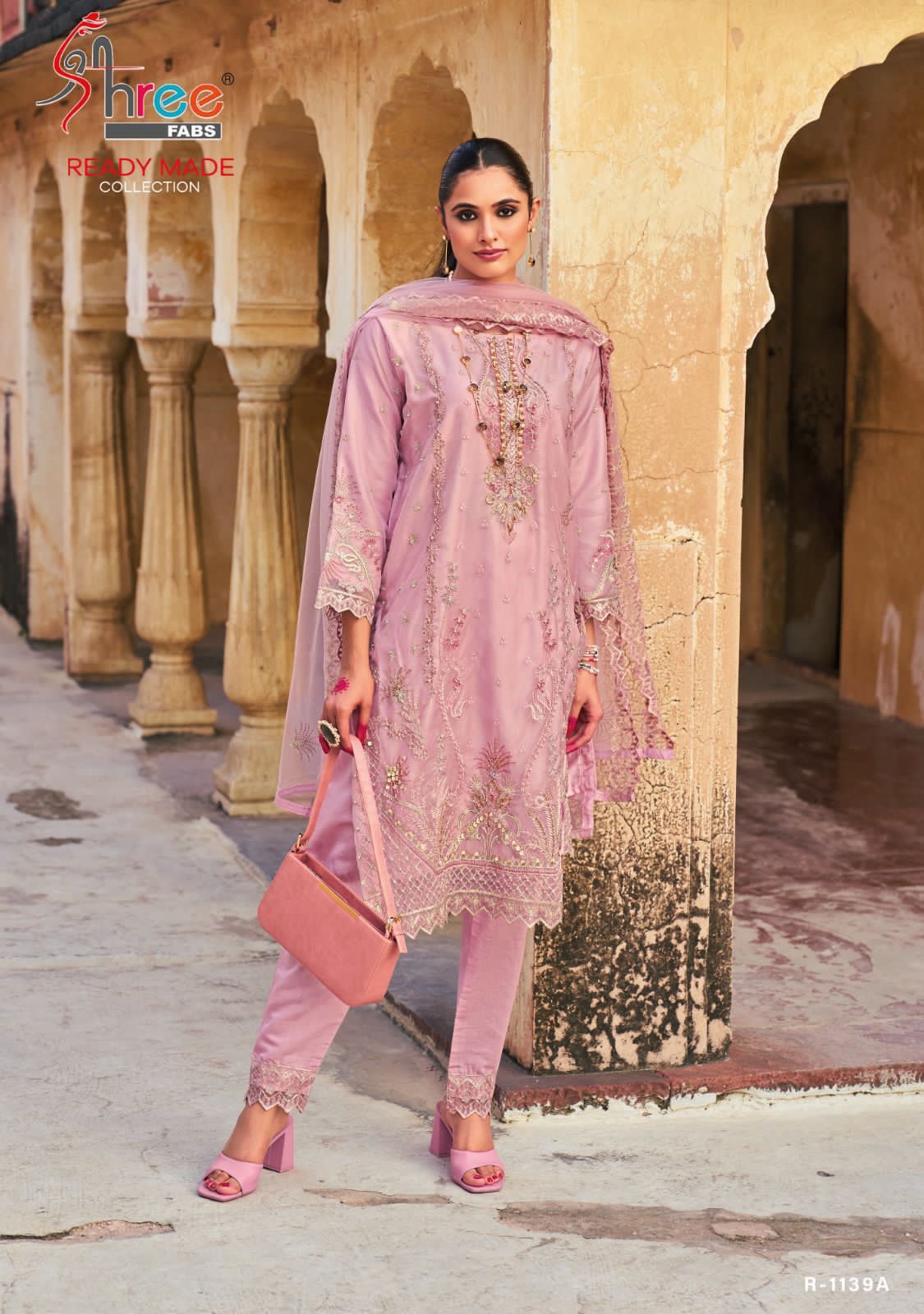 1139 Shree Fabs Organza Pakistani Patch Work Suits
