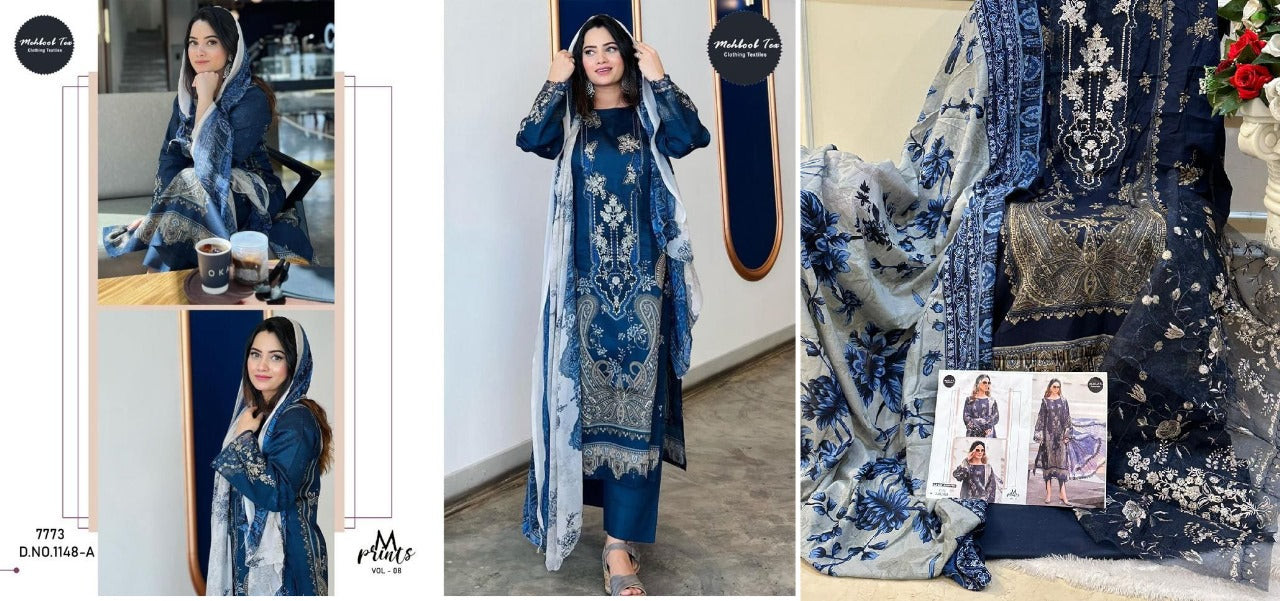 1148 Mehboob Tex Cotton Pakistani Patch Work Suits