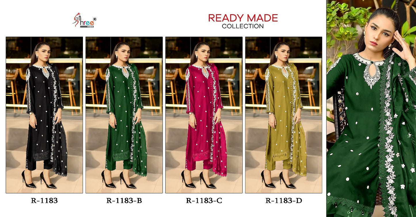 1183 Shree Fabs Georgette Pakistani Readymade Suits