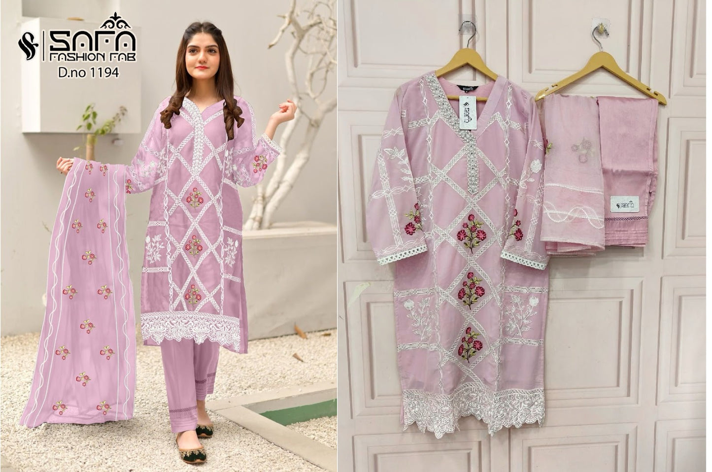 1194 Safa Fashion Fab Georgette Pakistani Readymade Suits