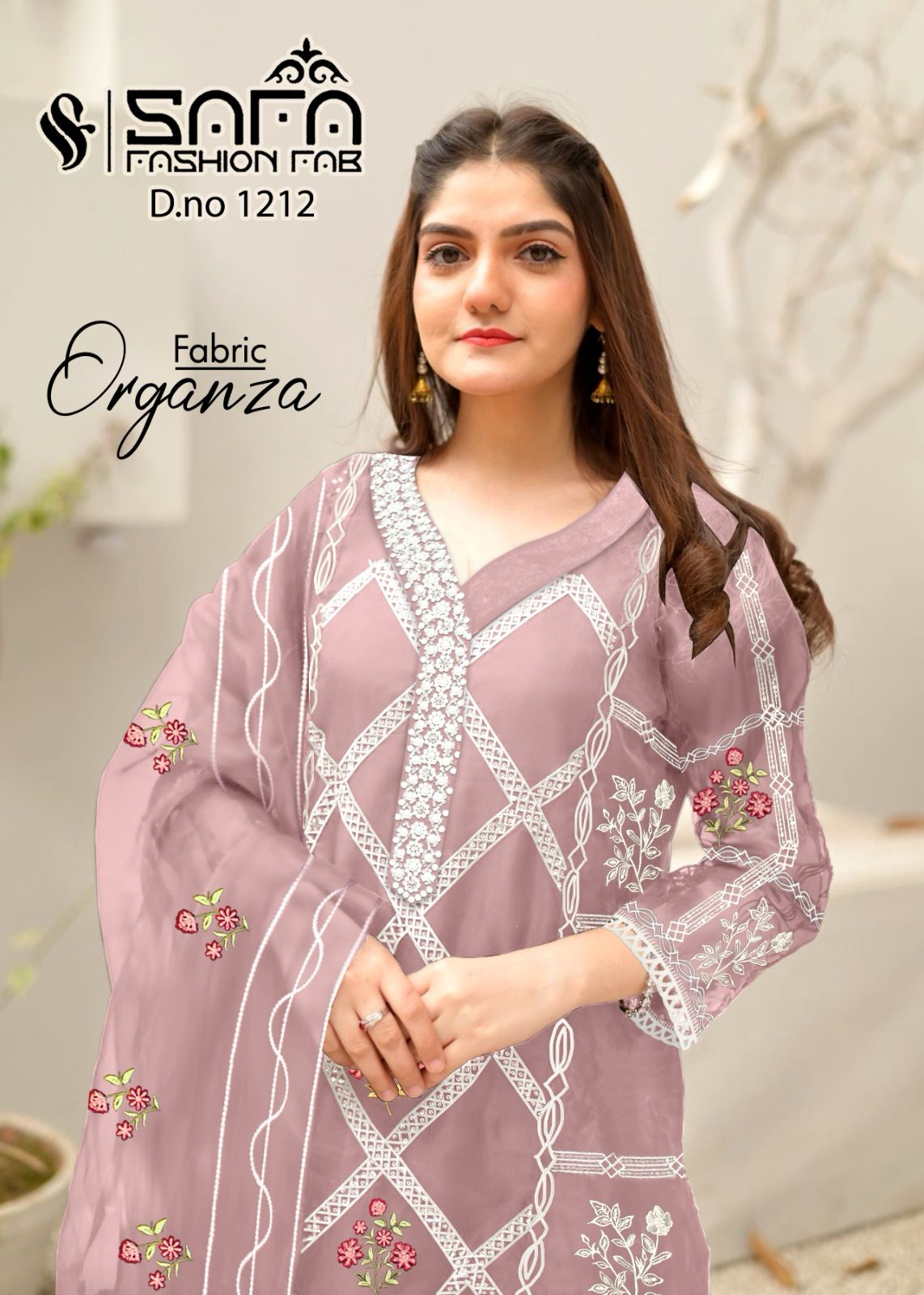 1212 Safa Fashion Fab Organza Pakistani Readymade Suits