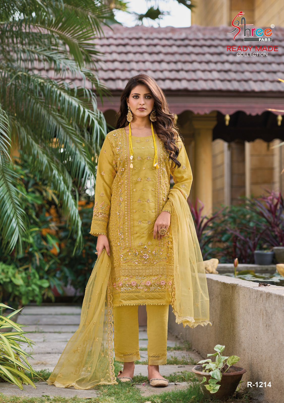 1214 Shree Fabs Organza Pakistani Readymade Suits