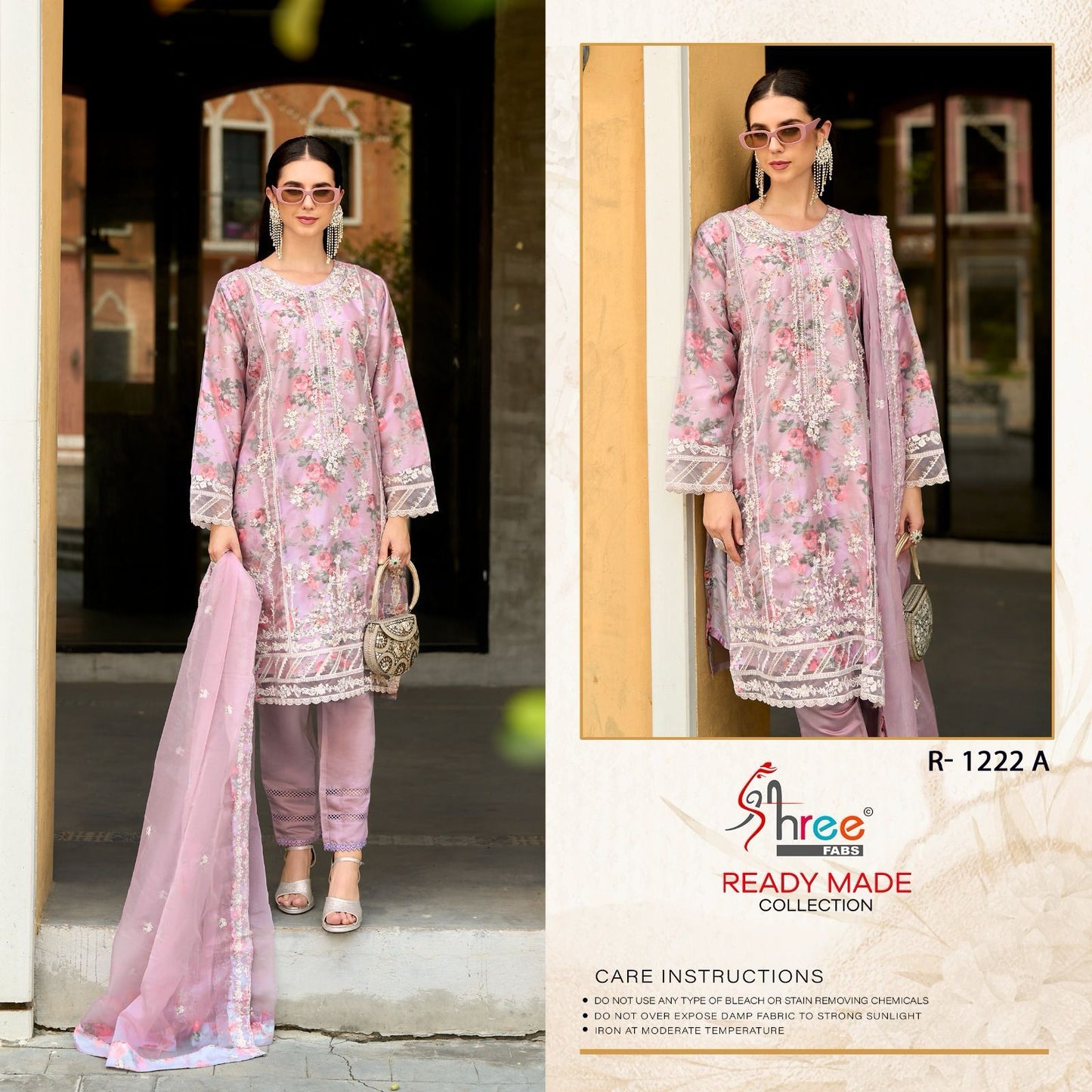1222 Shree Fabs Organza Pakistani Readymade Suits