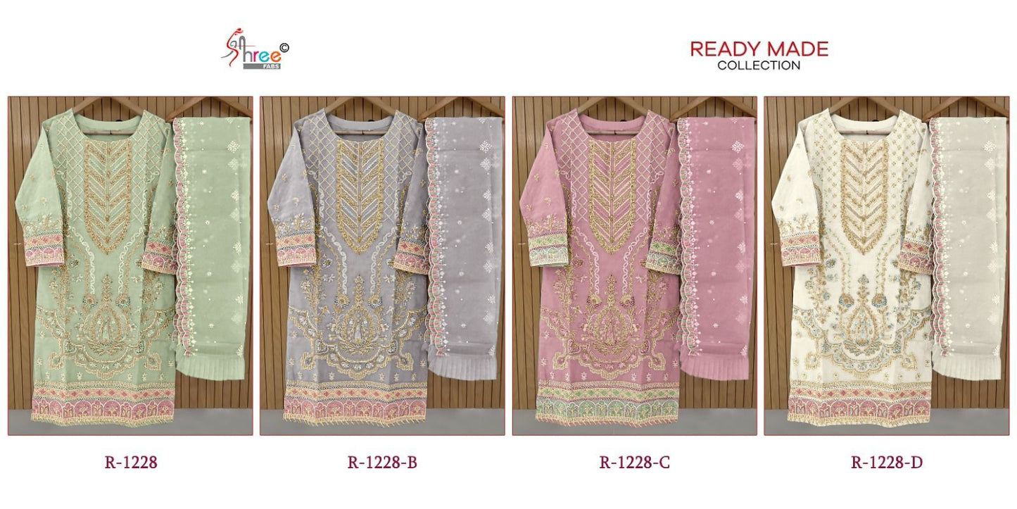 1228 Shree Fabs Organza Pakistani Readymade Suits