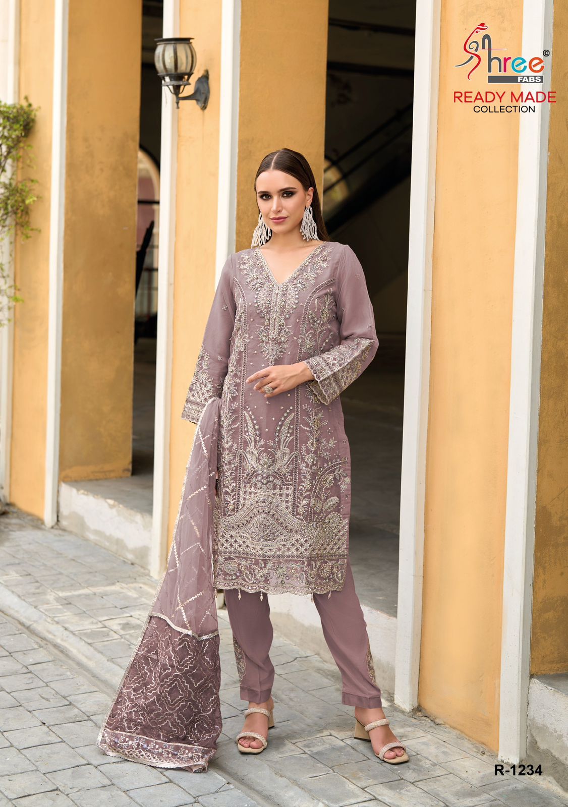 1234 Shree Fabs Organza Pakistani Readymade Suits