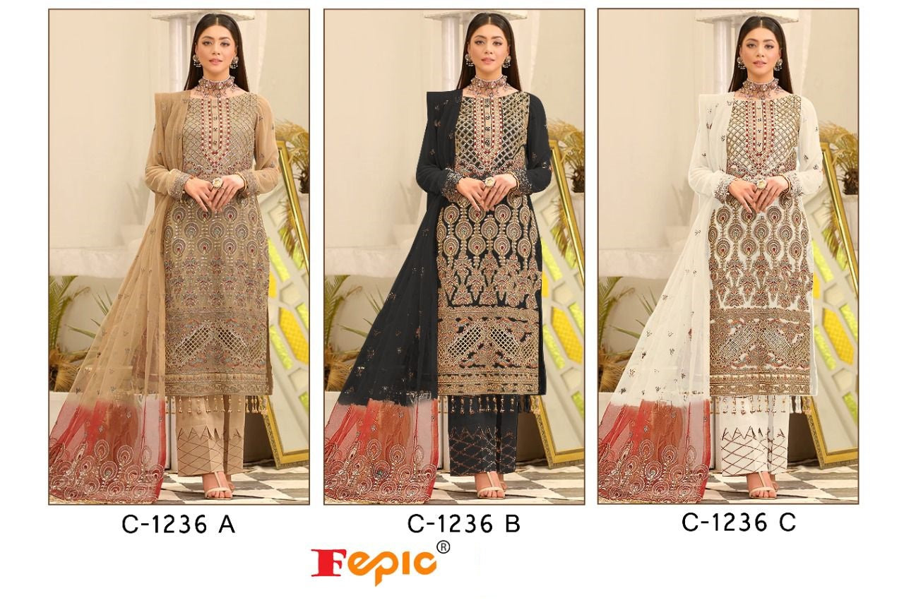 1236 Fepic Georgette Pakistani Salwar Suits