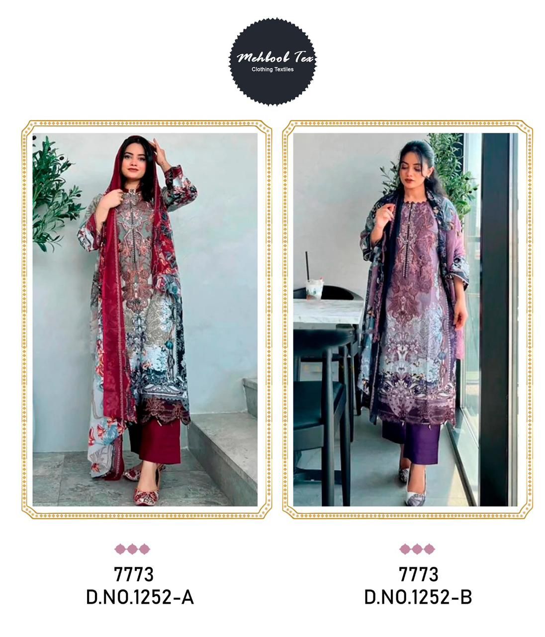 1252 Mehboob Tex Cotton Pakistani Patch Work Suits