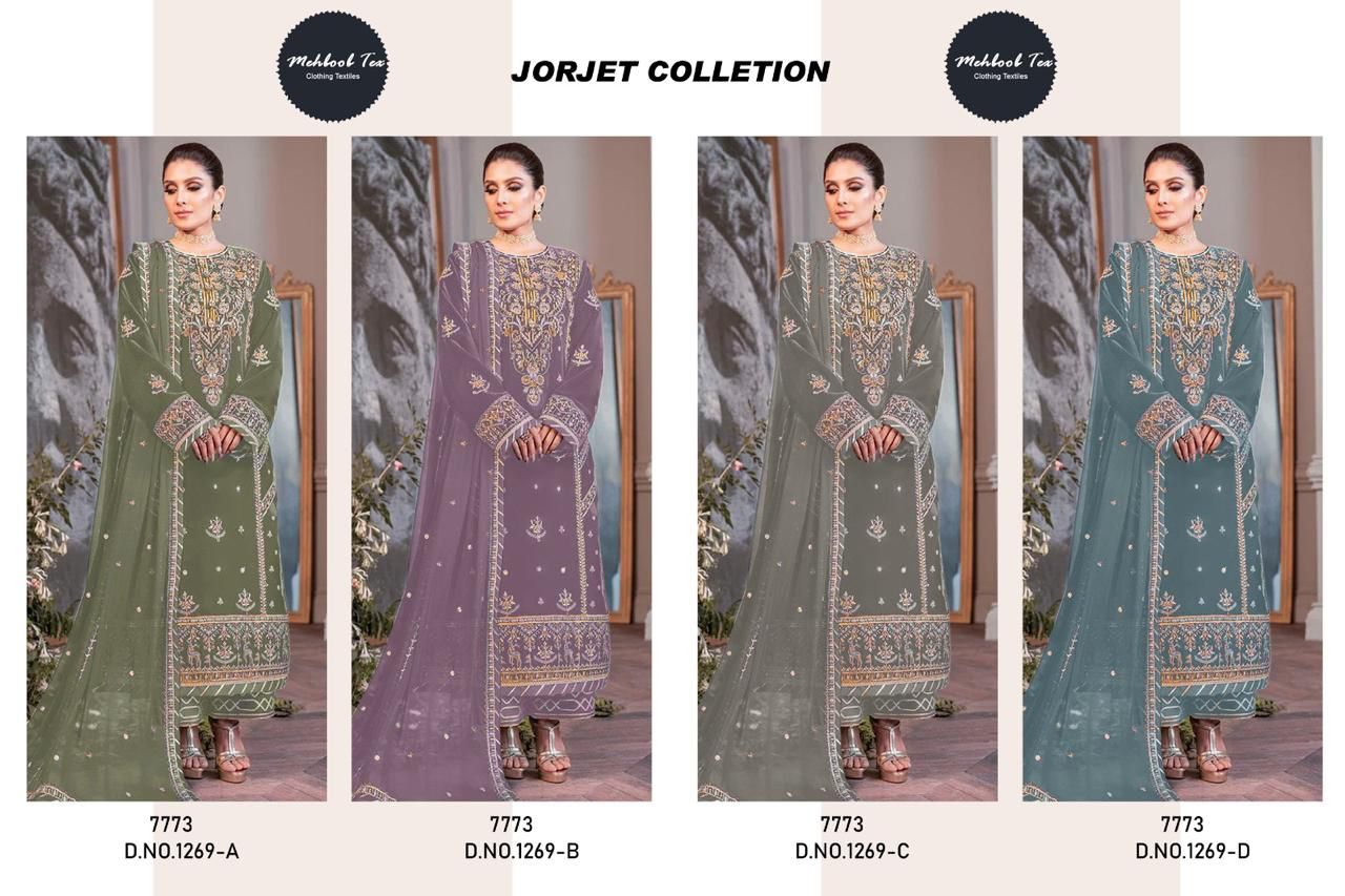 1269 Mehboob Tex Georgette Pakistani Salwar Suits
