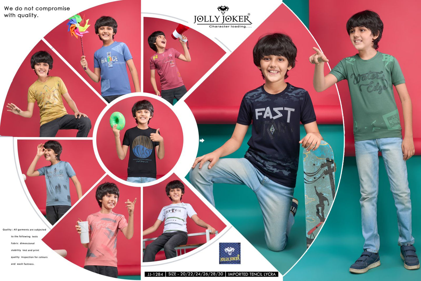 1284 Jolly Joker Tencil Lycra Boys Tshirt