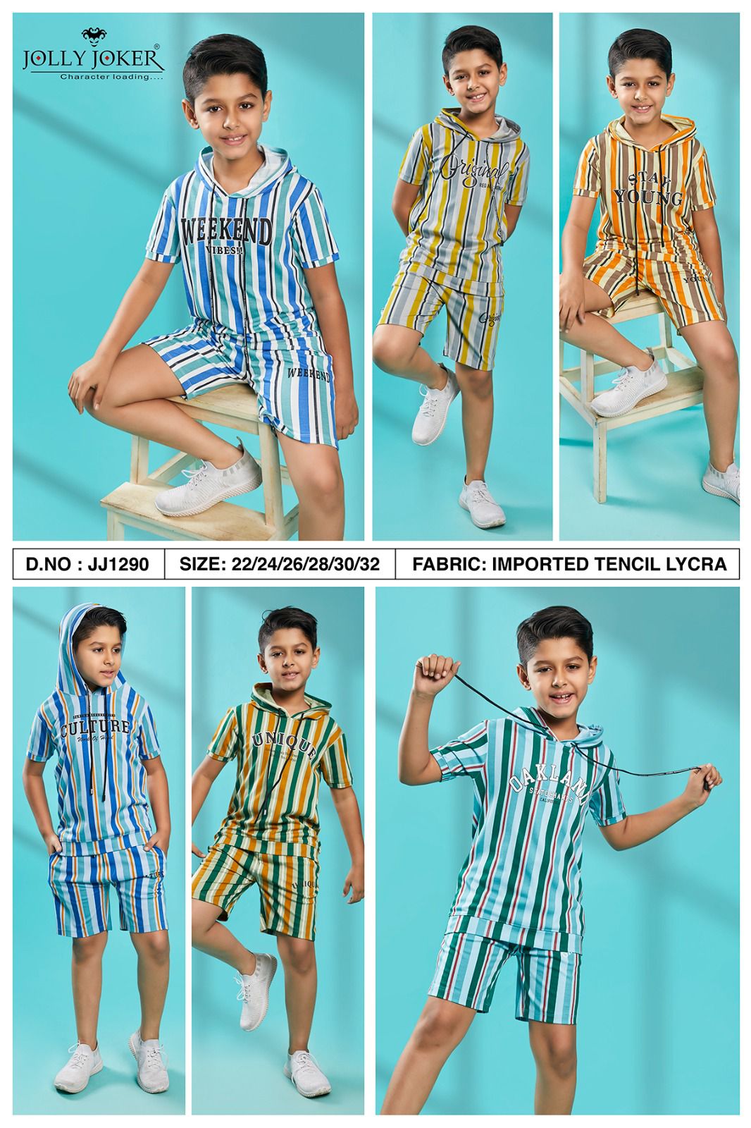 1290 Jolly Joker Tencil Lycra Boys Co Ord Set