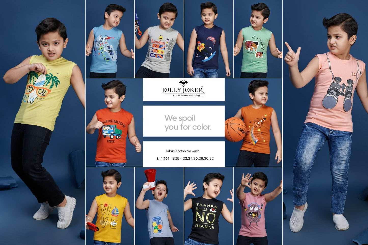 1291 Jolly Joker Combed Cotton Boys Tshirt