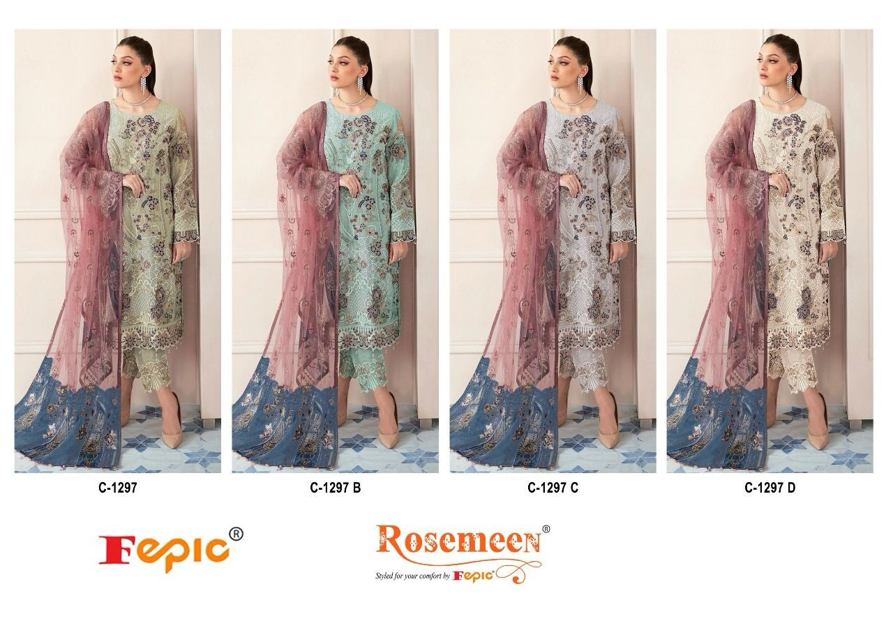 1297-Colour Fepic Georgette Pakistani Salwar Suits