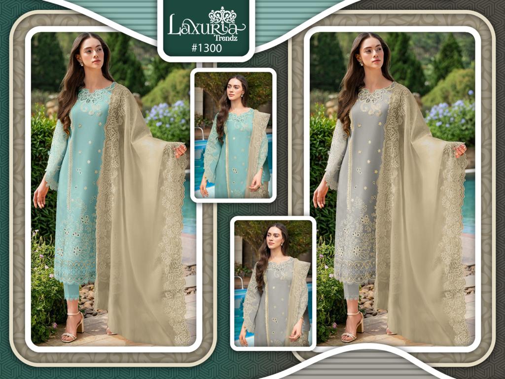 1300 Laxuria Trendz Georgette Pakistani Readymade Suits