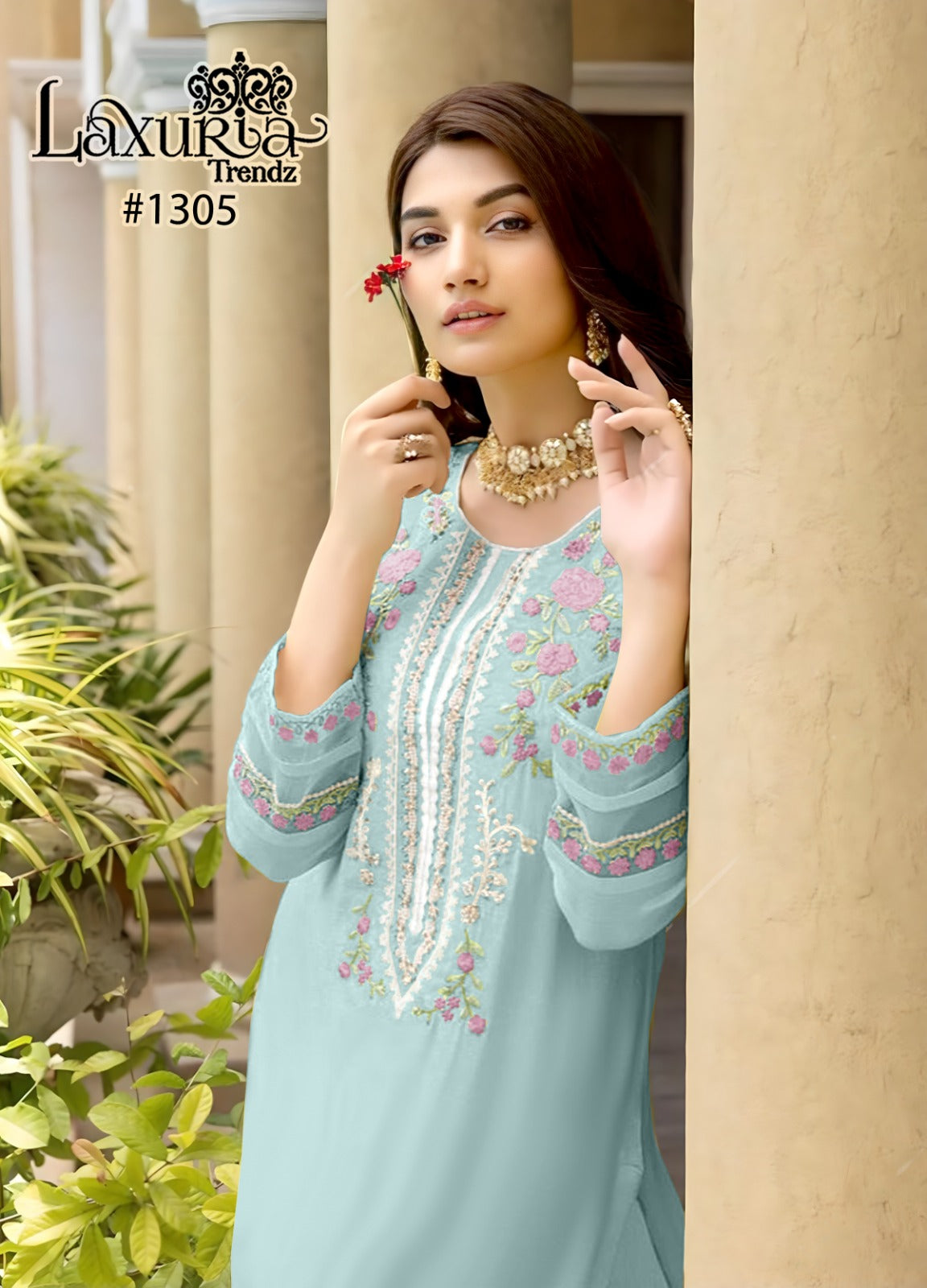 1305 Laxuria Trendz Georgette Pakistani Readymade Suits