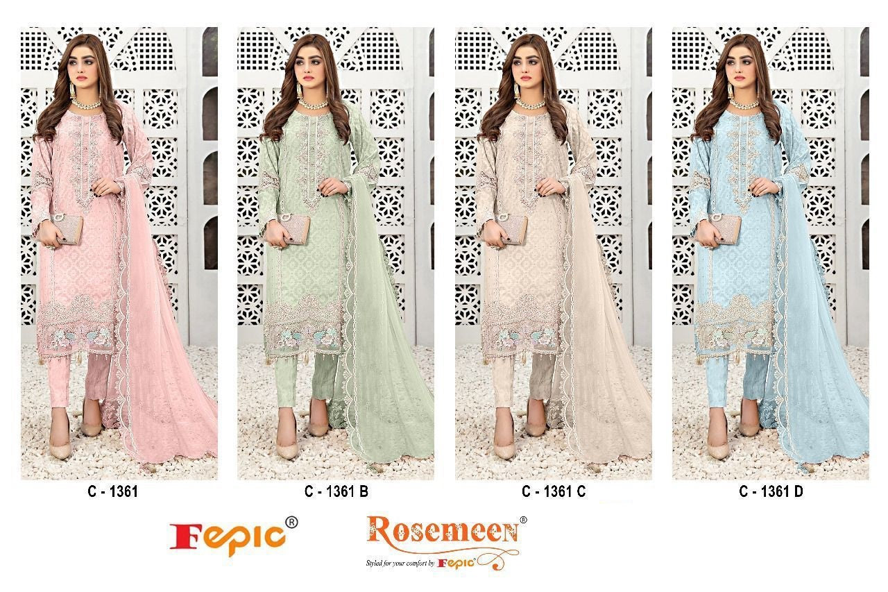 1361 Fepic Georgette Pakistani Salwar Suits