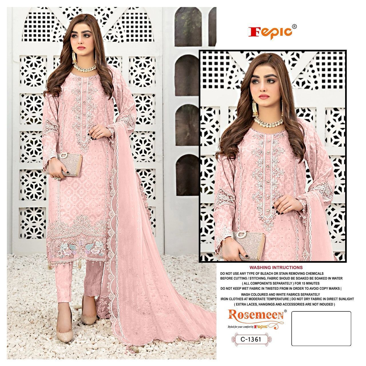 1361 Fepic Georgette Pakistani Salwar Suits