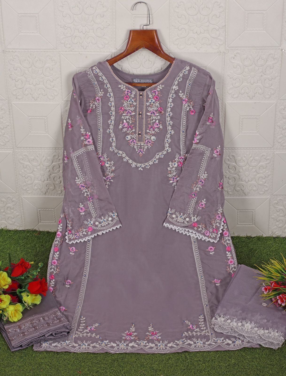 143 Halima Creation Silk Pakistani Readymade Suits