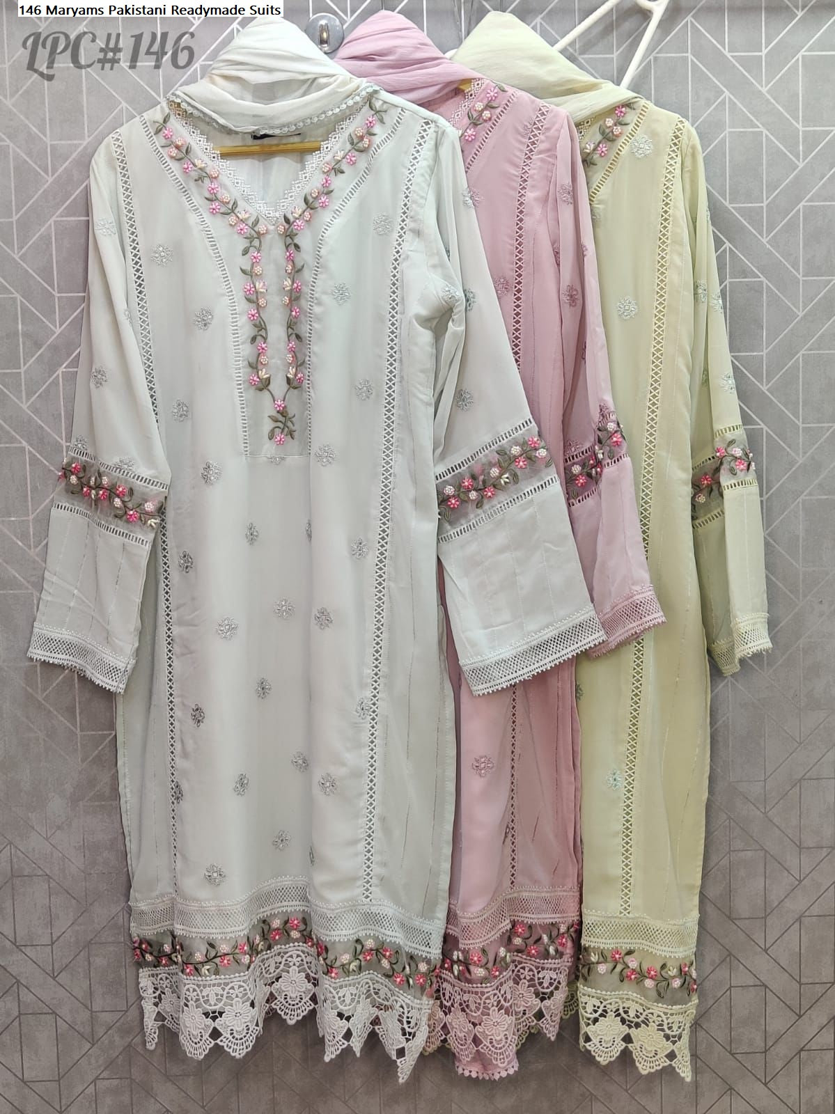146 Maryams Georgette Pakistani Readymade Suits