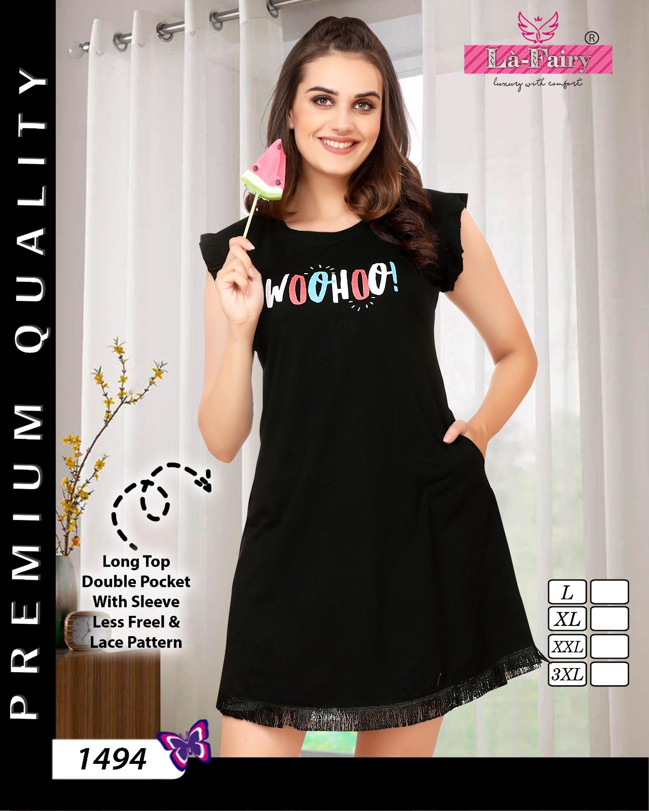 1494 La Fairy Designer Long Top