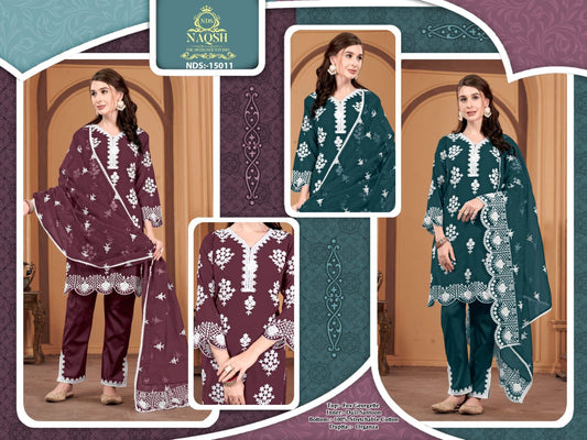 15011 Naqsh Georgette Pakistani Readymade Suits