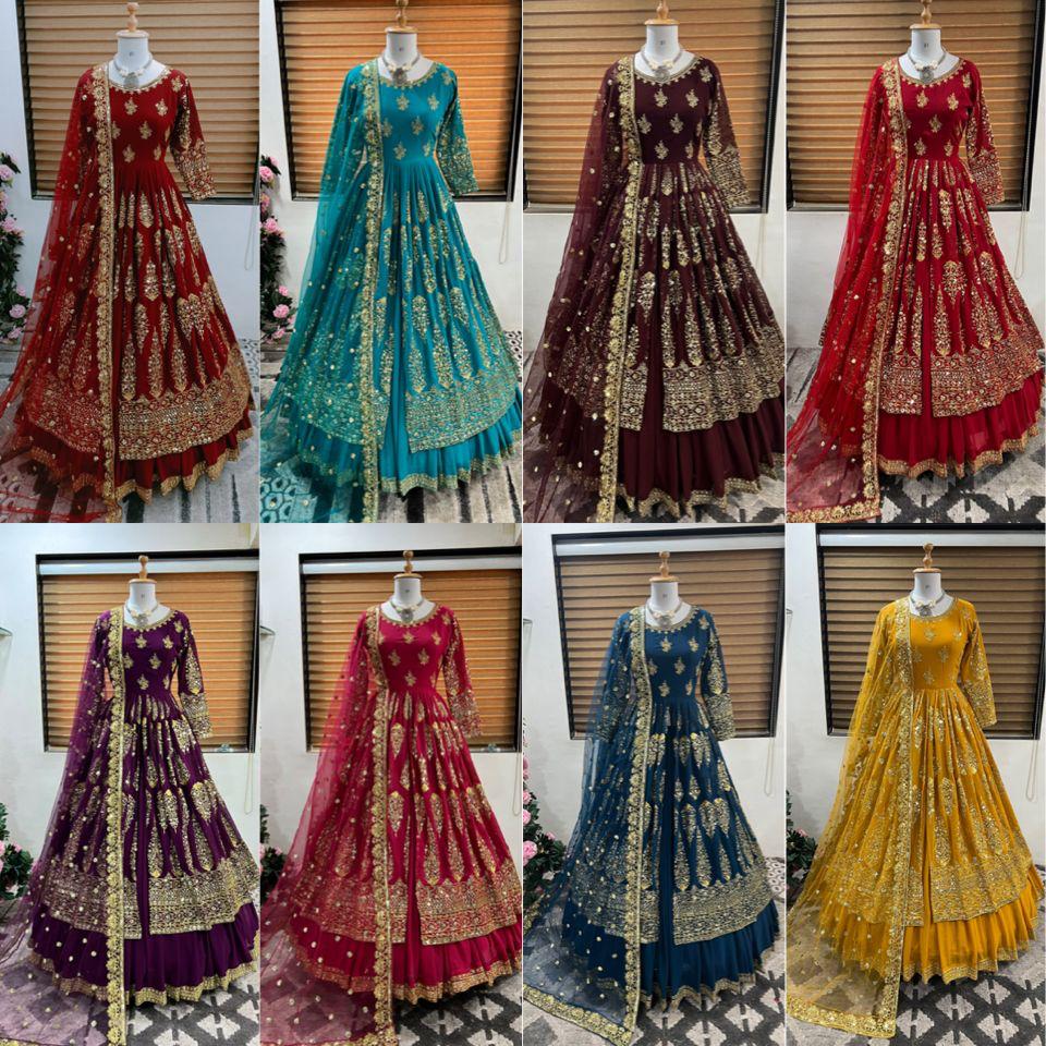 1506 Aarohi Fox Georgette Readymade Suits