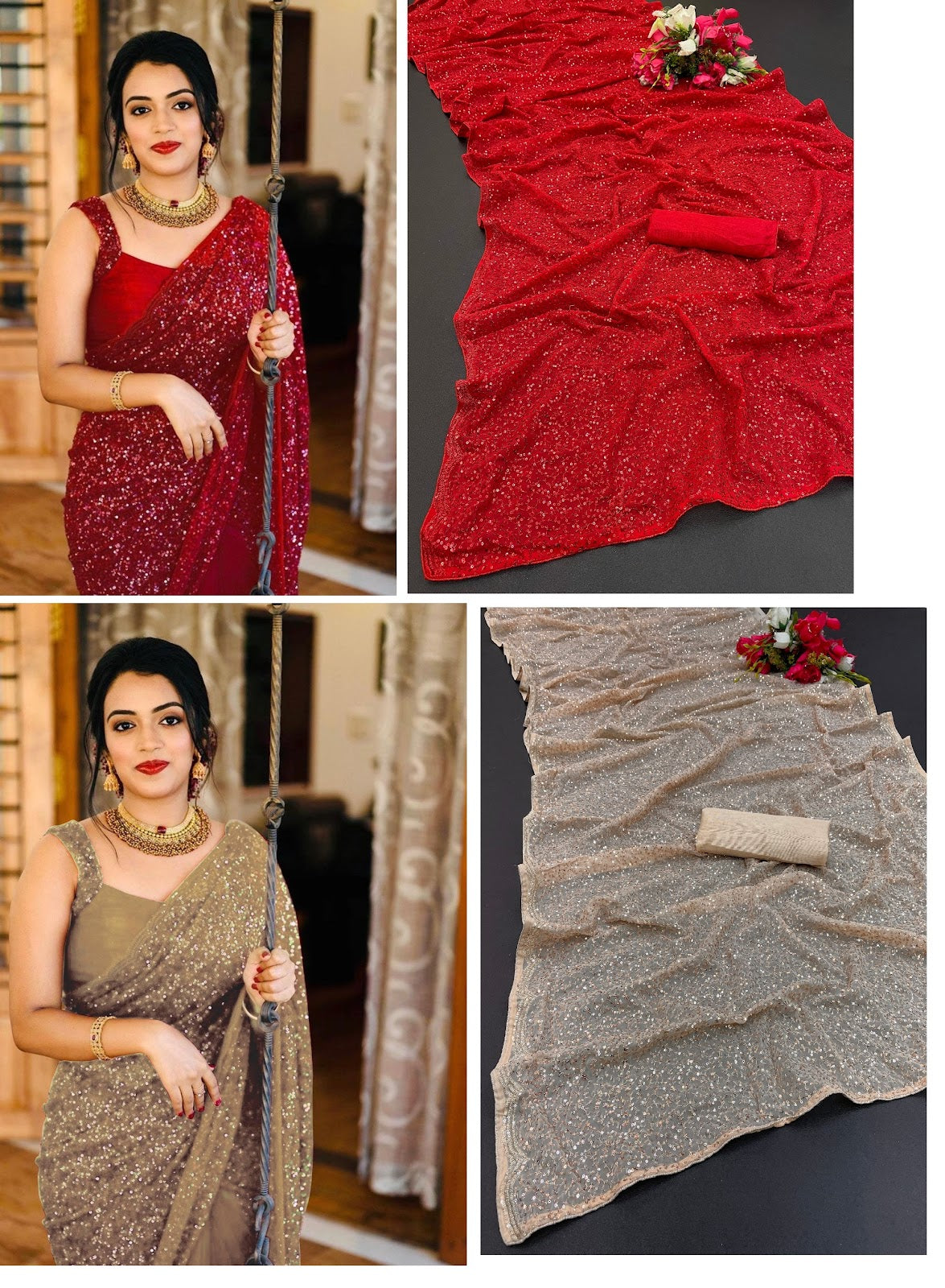 152 Bt Georgette Sarees